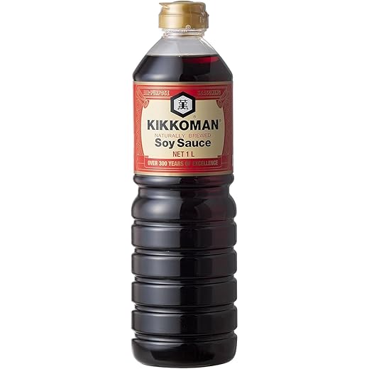 Kikkoman Soy Sauce - Naturally Brewed, 1 Litre