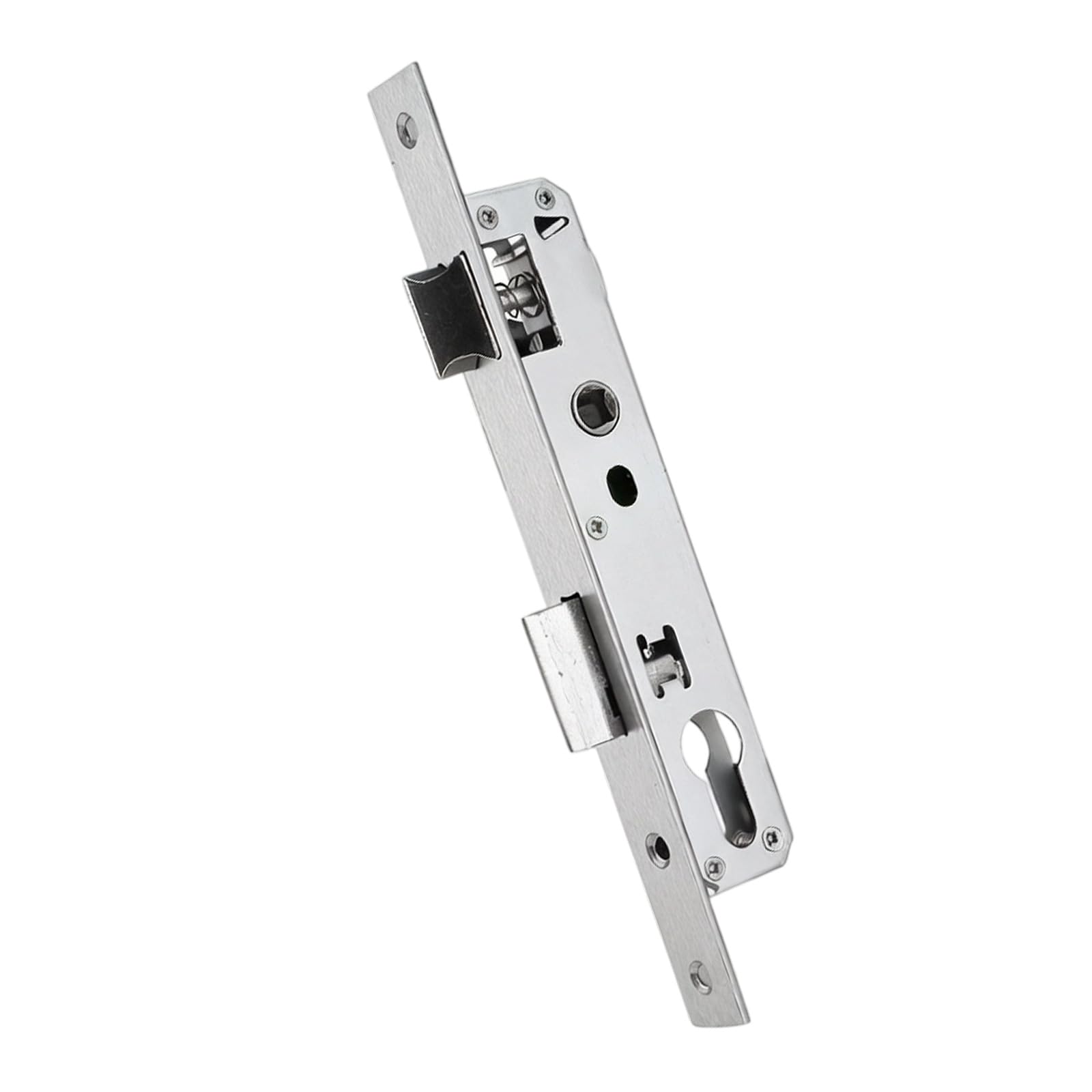 Single-Latch Door Latch Body 85 Type Mortise Hardware in Aluminum Alloy for Embedded Courtyard Door Replacement Embedded Mortise Body Narrow Stile Hardware Mechanism Courtyard Replacement Aluminum