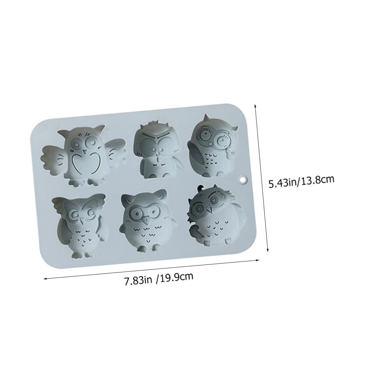 Ciieeo 3 Ensembles Moule À Cake Moule À Glaçons Gommes 3d Moules À Bonbons Animaux Moules Pour Bougies Moules À Sucettes Moules À Bonbons Hibou Silicone Blue Gel De Silice 2 Pièces * 3
