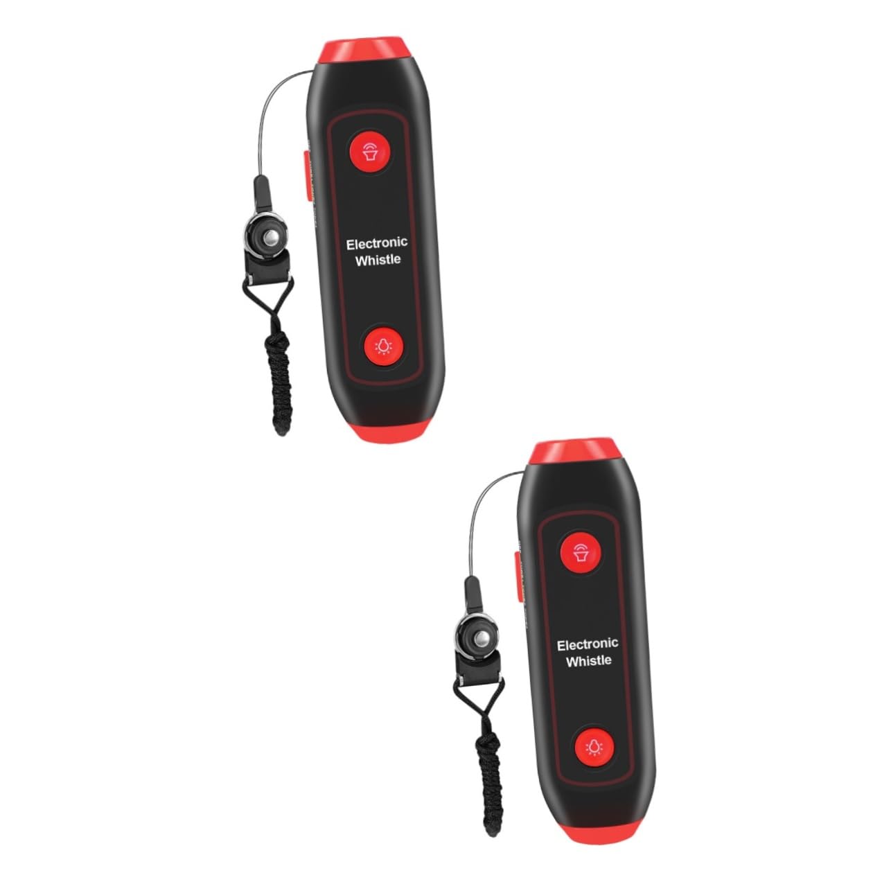 INOOMP 2 Pezzi 3 Fischietti A Mano per Allenatori E Insegnanti Fischietto Elettronico con Cordino Torcia Luci