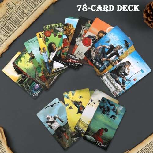 Image of PATPAT 78Pcs Tarot Cards Deck The Light Seer's Tarot Card Beautiful Illustration Guiding Cards for Self Discovering, Personal Reflection, Divination, Gift for Meditation Enthusiast