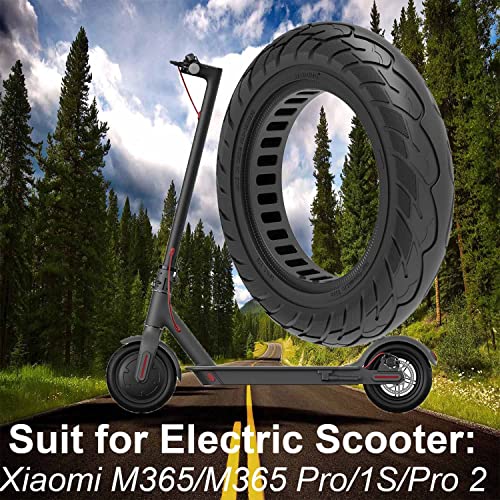 BAIBIKING 1 peça de pneus sólidos de borracha 10 x 2,125 para Xiaomi M365 e Gotrax G4 rodas de subst
