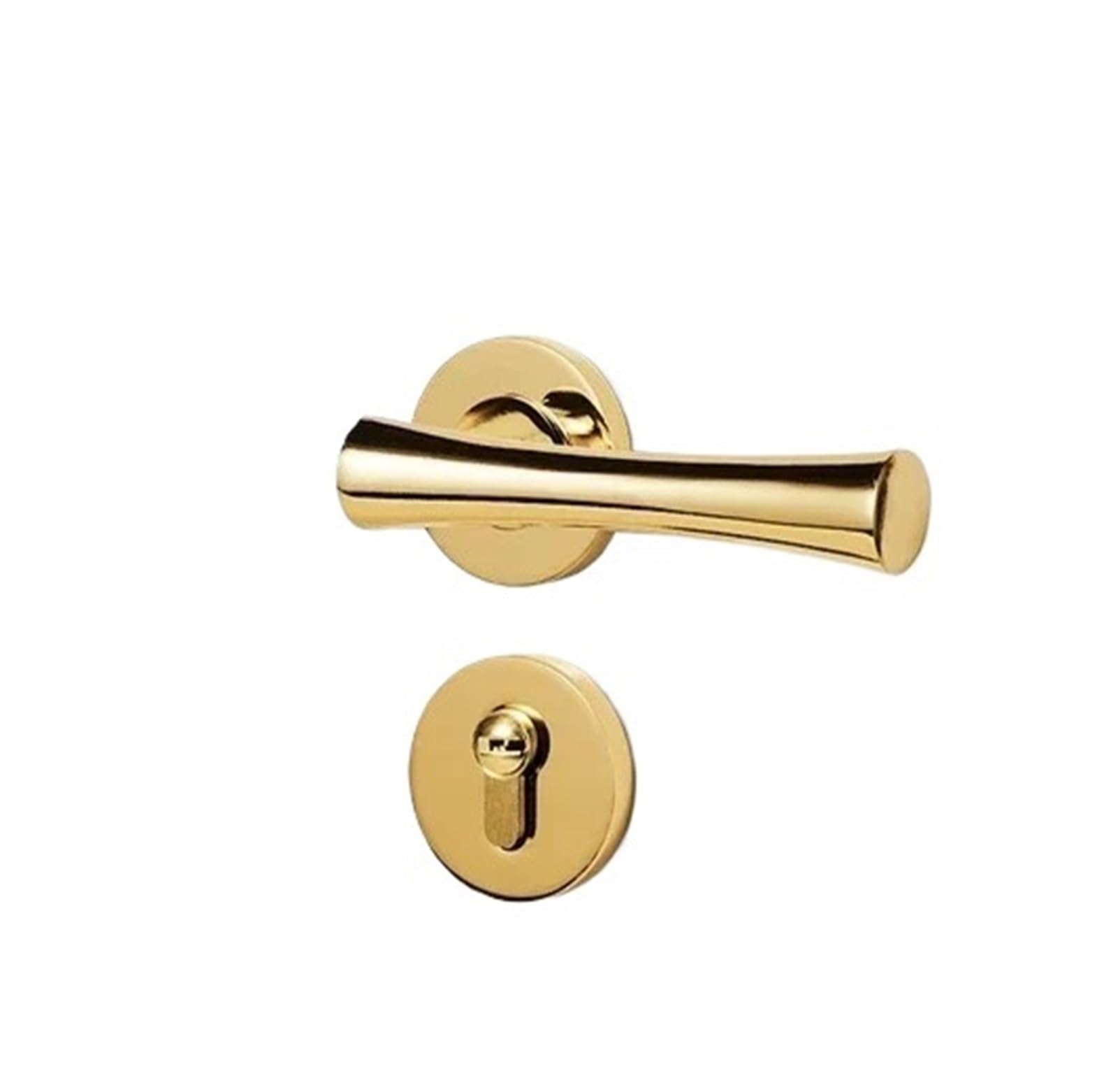 Indoor Door Lock, Aluminum Alloy Split Bedroom Door Handle Lock Set with Key - Durable & Secure Design(C-58mm)