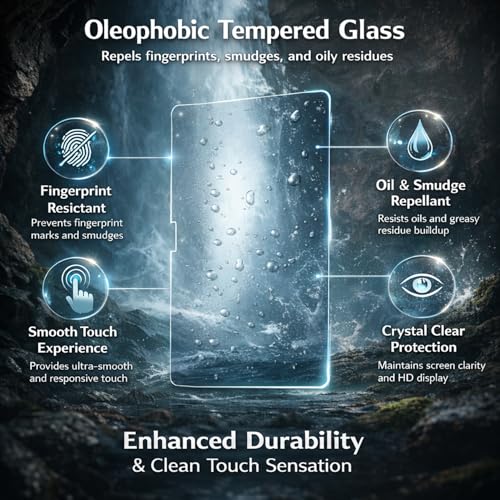 Image of Tempered Glass Screen Protector for Samsung Galaxy Tab A7 10.4 inch 2020 (SM-T500 /T505 /T507) - 9H Hardness, Anti-Scratch, Anti-Fingerprint, HD Clear