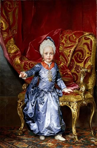 Affiche Toile Archiduc Karl Mengs décoration murale portrait peinture 60x90cm