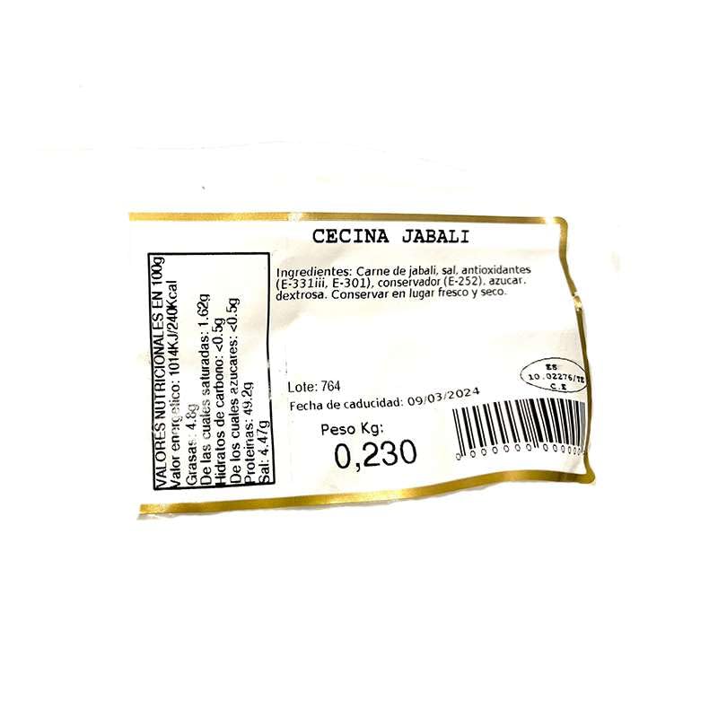 Cecina de Jabalí 200gr