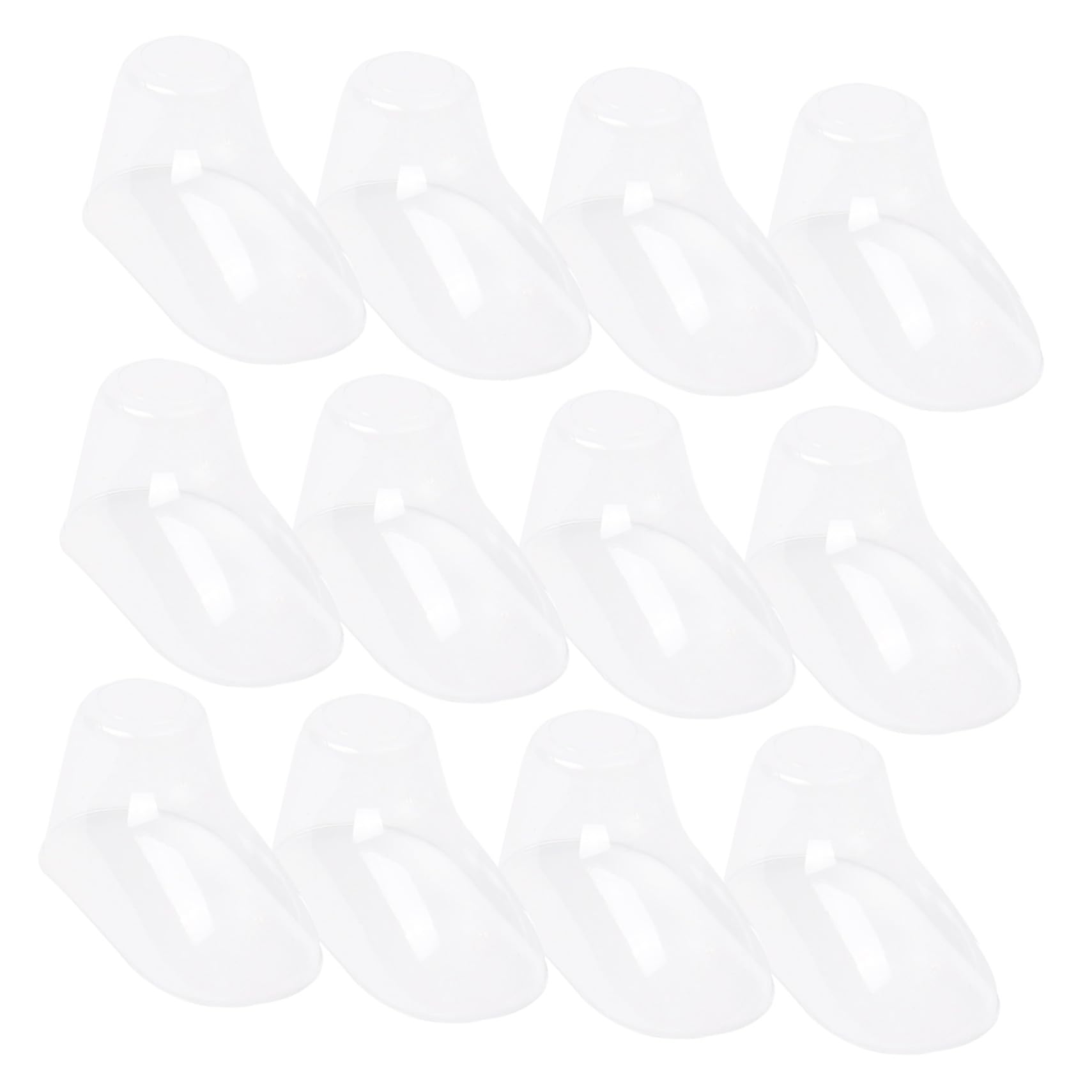 100 Stück Transparente Kunststoff Babyfüße Schuhsocken Display Halter Robuste Babysocken Füße Formen Ständer für Babysocken und Kleinkinderschuhpräsentation