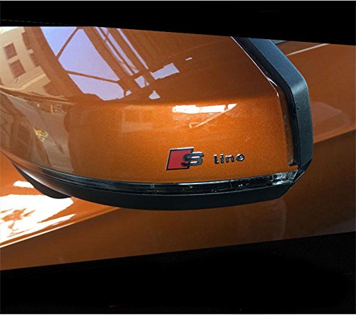 AUTO-P 6 PCS Car Styling S Line Logo rearview mirror Windows Sticker For Audi Sline A4 B8 A3 A6 C5 C6 A3 A5 Q5 Q7 Q3 TT A1 Armrest