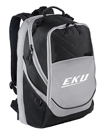 Image of Broad Bay Eastern Kentucky University Backpack | Official EKU Colonels Logo, Padded Laptop Computer Section, Premium 600 Denier Nylon Fabric,
