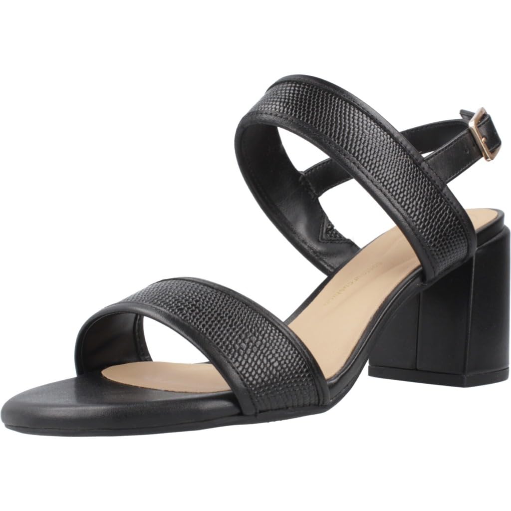 Clarks Ezoria Sling Womens Black Interest, 6.5