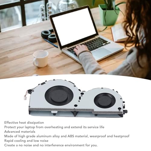 Ventilador de refrigeración de CPU Cocoarm en aluminio y ABS para portátil 5