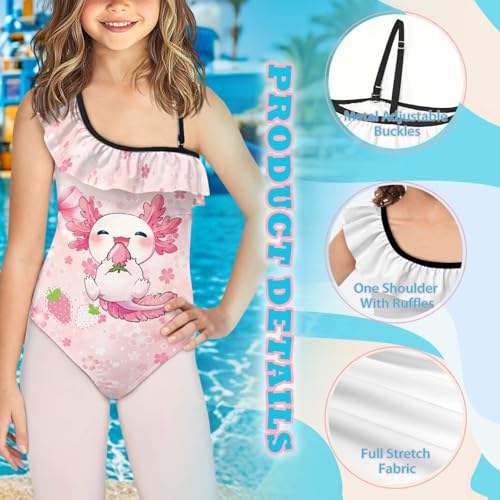 Image of Yzaoxia Girls One Piece Swimsuits Bathing Suit for Kids Swimwear 3-14Y
