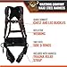 Malta Dynamics Warthog Comfort MAXX Steel Harness – Full-Body Fall Protection Harness and Adjustable Safety Harness with D-Rings, Shoulder and Leg Padding for Construction, OSHA & ANSI Compliant