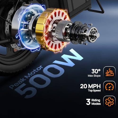 URLIFE 500W Peak Folding Ebike