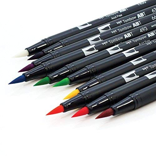 Image of Tombow Dual Brush Pen Art Markers With Primary, Bright And Secondary Colors., Multicolor
