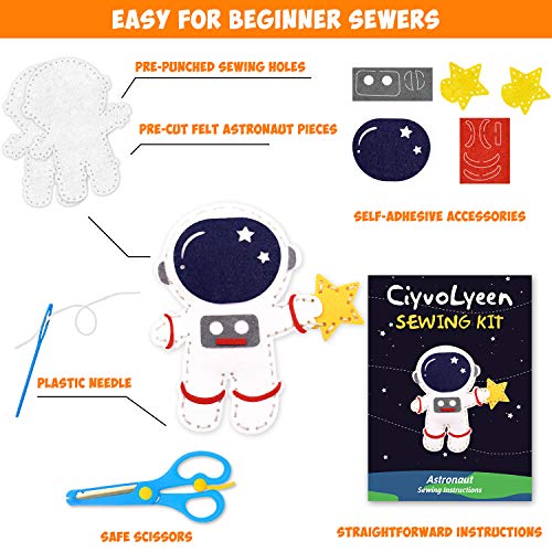 CiyvoLyeen-Space-Sewing-Kit-for-Kids-Solar-System-DIY-Activity-Kids-Felt-Craft-Supplies-for-Girls-and-Boys-Educational-Beginners-Sewing-Set-of-11 CiyvoLyeen-Space-Sewing-Kit-for-Kids-Solar-System-DIY-Activity-Kids-Felt-Craft-Supplies-for-Girls-and-Boys-Educational-Beginners-Sewing-Set-of-11