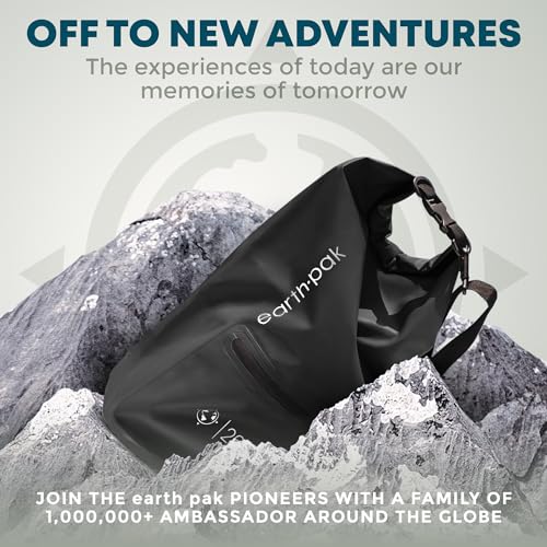 Image of Earth Pak Waterproof Dry Bag with Zippered Pocket - Waterproof Dry Bag Backpack Keeps Gear Dry