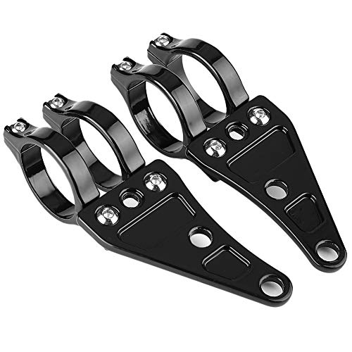 2-teilige Motorrad-Scheinwerfer-Montagehalterung Scheinwerfer-Montagehalterung 38 mm-41 mm Gabelrohr Gabelrohr-Klemmen-Kit für Chopper Cafe Racer