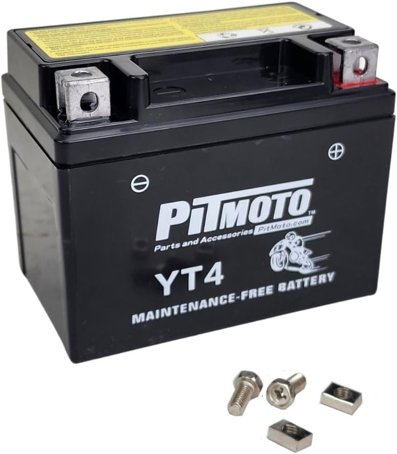 Scooter, ATV, Motorcycle Battery, YTX4L-BS (12 volts, 4 amp), Sealed AGM Scooter, ATV, Motorcycle Battery, YTX4L-BS (12 volts, 4 amp), Sealed AGM