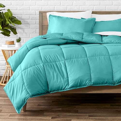 Image of Bare Home Comforter Set - Queen Size - Ultra-Soft - Goose Down Alternative - Premium 1800 Series - All Season Warmth (Queen, Turquiose)