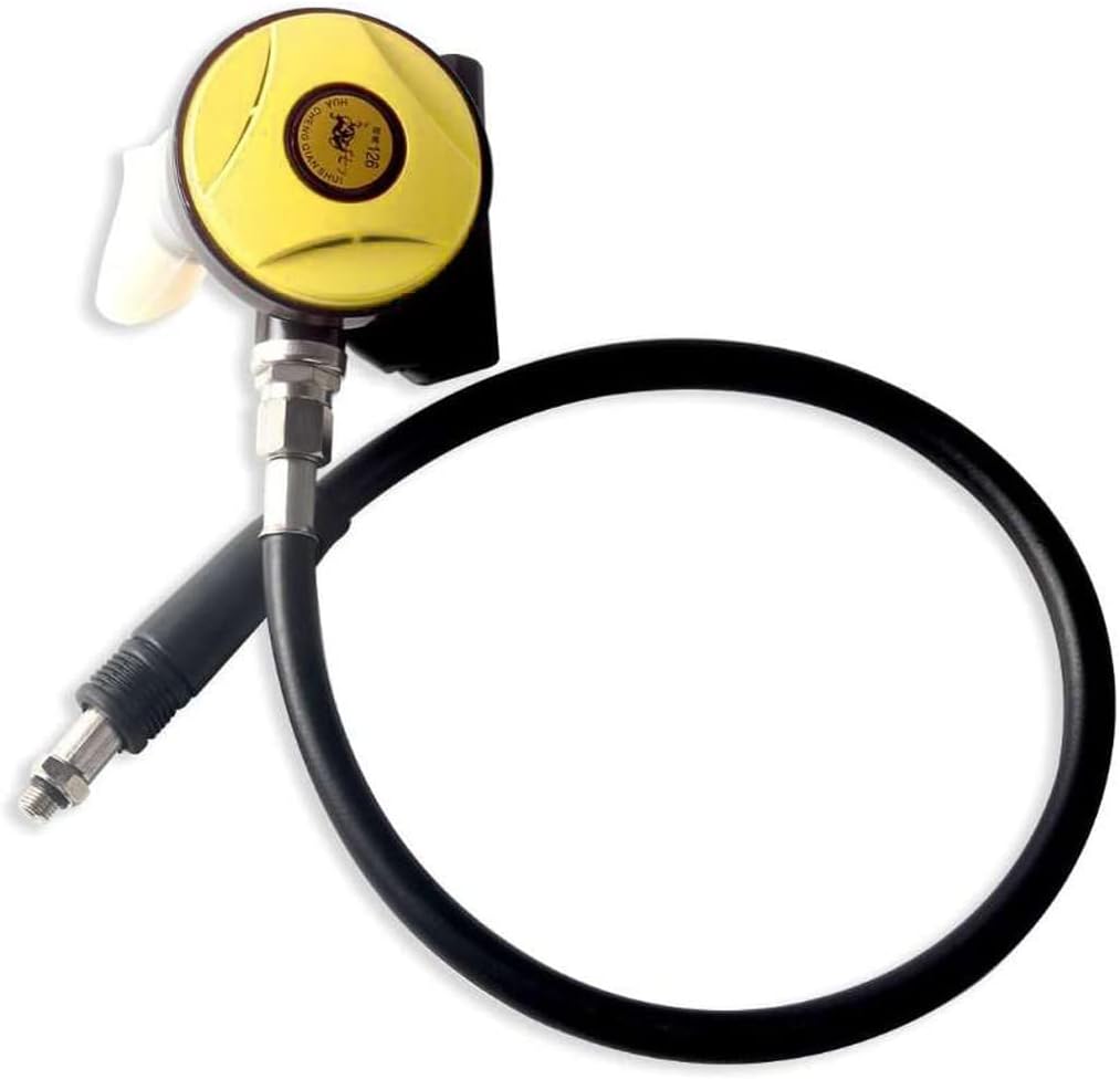 2nd Stage Scuba Diving Regulator Equipment Adjustable Explorer Diving Regulator Hookah with Silicone Mouthpiece