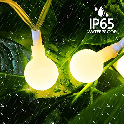 Image of Desidiya 16 Snowball LED Curtain String Window Lights Indoor /Outdoor Decoration for Diwali, Christmas, Wedding, Party, Home, Patio Lawn with Corded Electric Plug Supply (Warm White - Pack of 1)