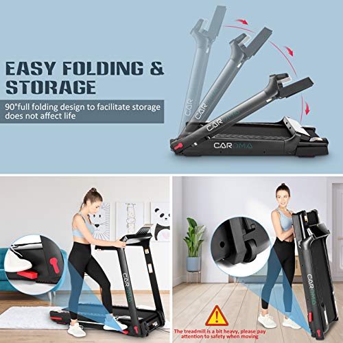 klappbar 550W 2-in-1 elektrisches Laufband Laufband für zuhause mit Fernbedienung – Bild 5