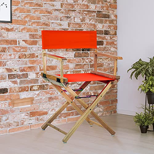 Casual Home Director Chair Canvas, 18.5"W X 16"D, Orange #TOP5