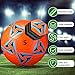 Lunmon 18 Pcs Soccer Balls Football with 4 Pumps Soccer Balls Sports Official Size Indoor Outdoor for Adult Players Training Back to Gift(Multiple Style,Size 5)