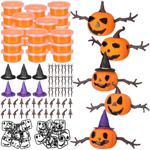 Shappy 78 Pack Halloween DIY Craft Build Pumpkin Craft Kit
