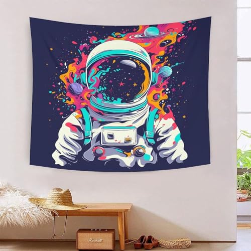 Tapisserie murale tissu astronaute 3D pour transformer un mur blanc sans peinture