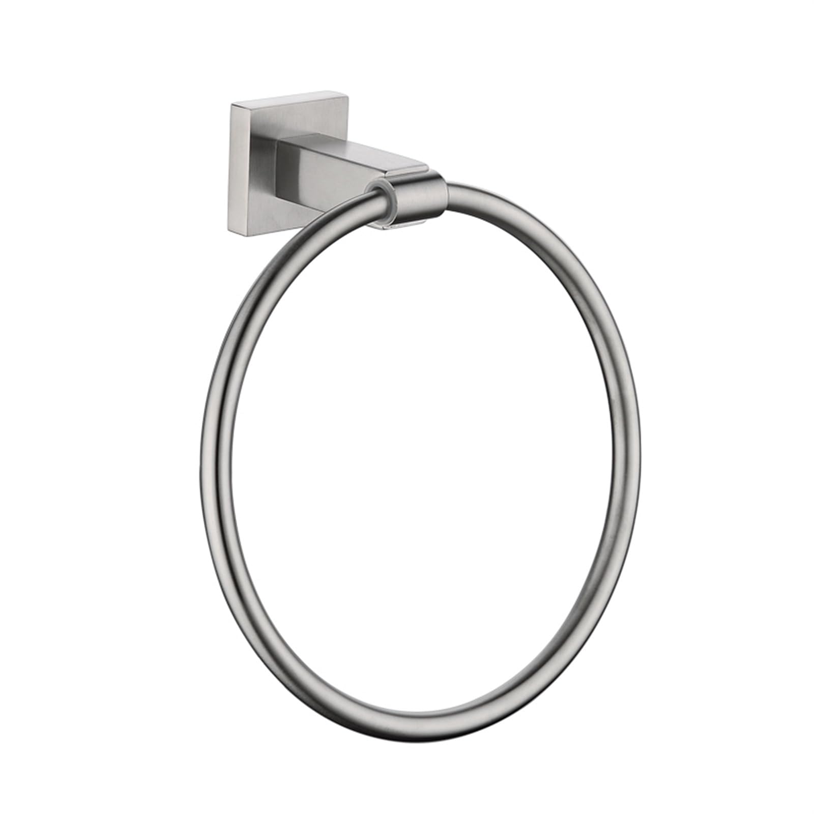 Anneau porte-serviettes gain de place installation facile inox