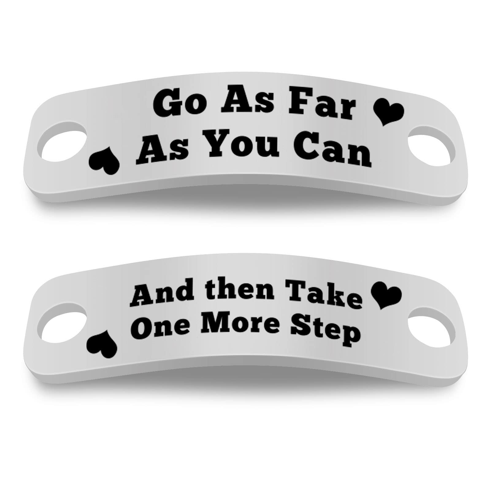 Gift For Runner Trainer Tags Go As Far As You Can And Then Take More Step Shoelace Tag Shoelace Charm Fitness Gym Gift Get Fit Running Runners Gift