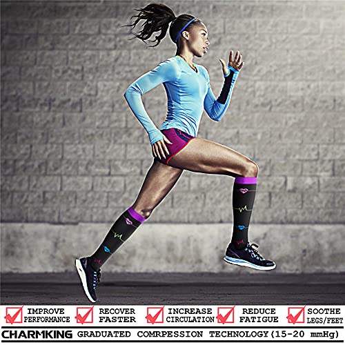 Image of Copper Compression Socks (3 Pairs), 15-20 mmhg is BEST Athletic & Medical for Men & Women, Running, Flight, Travel, Nurses - Boost Performance, Blood Circulation & Recovery