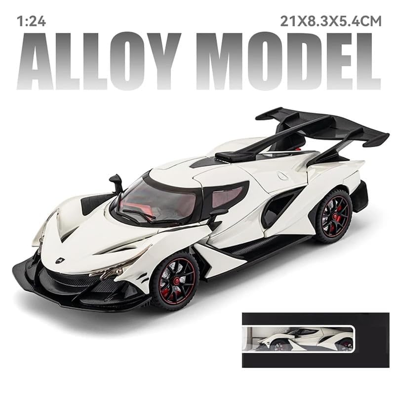 Image of 1:24 Big Size Apollo IE Scale Model Car - Exclusive Alloy Metal Pull Back Die Cast Car Toy with Openable Doors, Light & Music - Best Gifts for Kids【Colors as Per Stock】