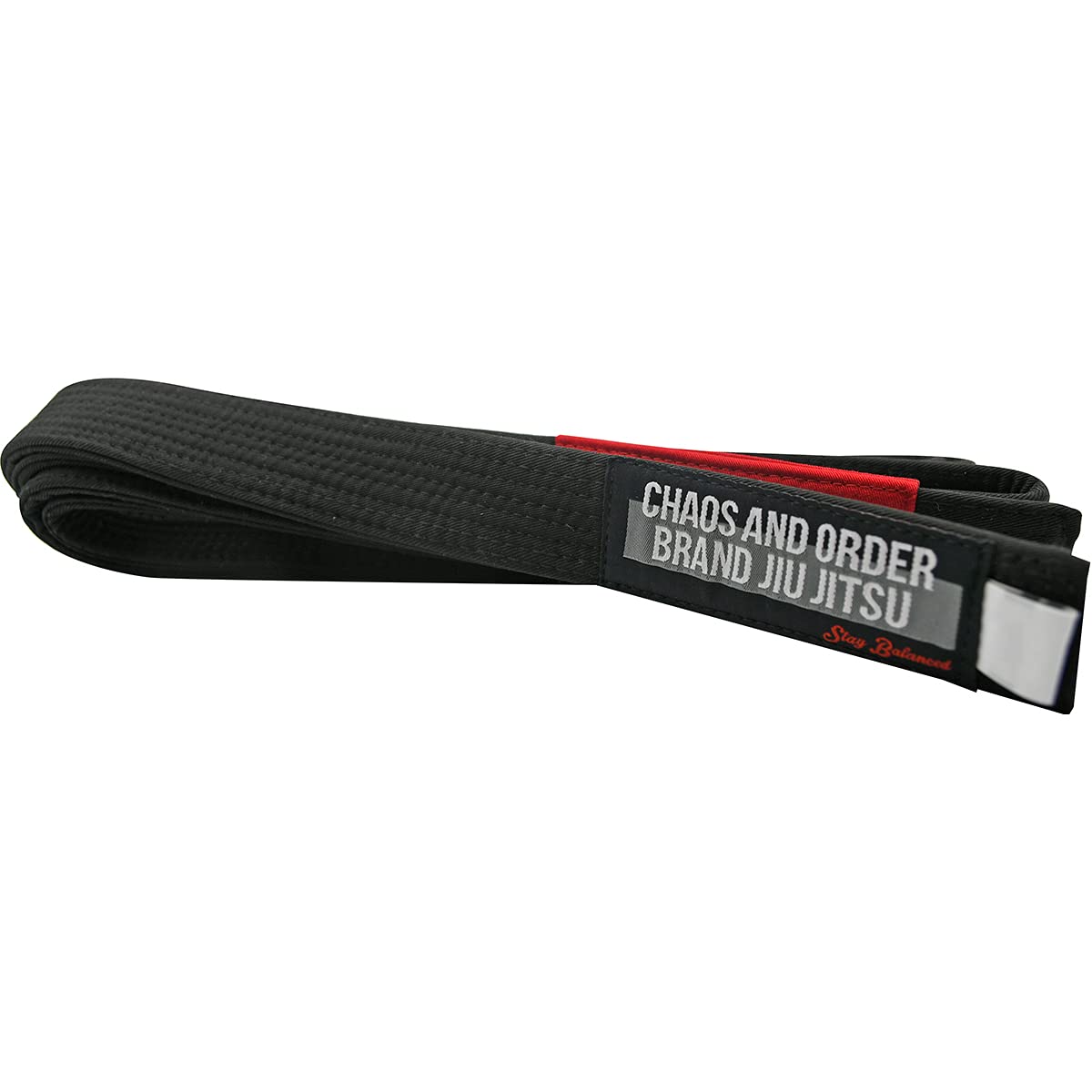 Chaos and Order Premium Jiu-Jitsu Rank Belt - A1 - Black