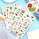 344 Stück Sommer Aufkleber für Kinder, 12 Blatt Cartoon Urlaubsaufkleber Pool Ananas Sonne Bunte Strandaufkleber für Hawaii Partygeschenke, Urlaub, Scrapbooking, Tagebuch, Basteln