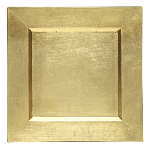 Charge it by Jay Melamine Gold Square Charger Plate