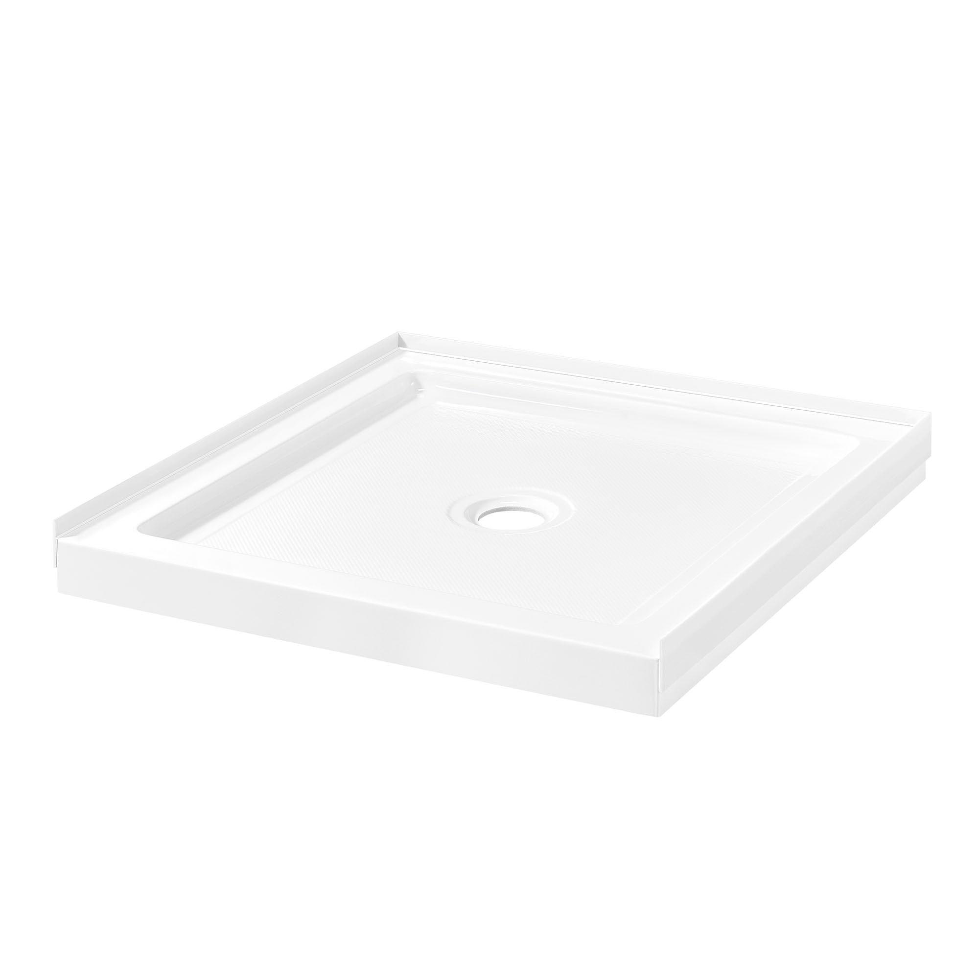 OVE Decors 32 by 32 inch white acrylic shower base with center drain