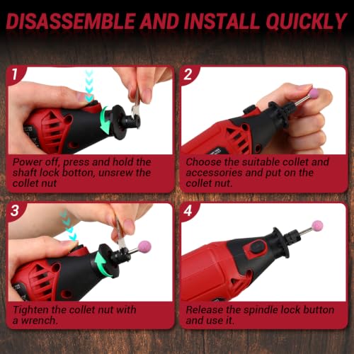 DEKOPRO Rotary Tool Kit