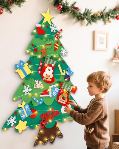 Felt DIY Montessori Christmas Tree for Toddlers