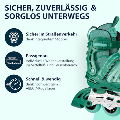 HUDORA Inline Skates Comfort - Inliner für Kinder & Jugendliche in versch. Größen - Roller Skates...