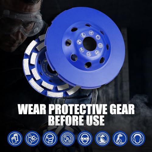 WORKPRO Double Row Diamond Cup Wheel