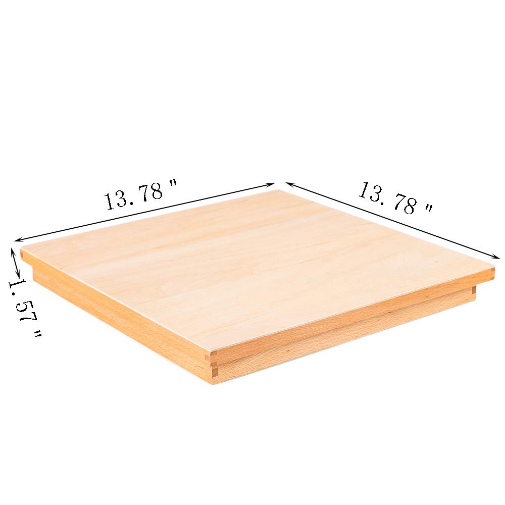 Kghios Montessori Wood Small Movable Alphabet with Box and Large Mat Preschool Spelling Learning Language Materials Toys (Red & Blue) - Image 7