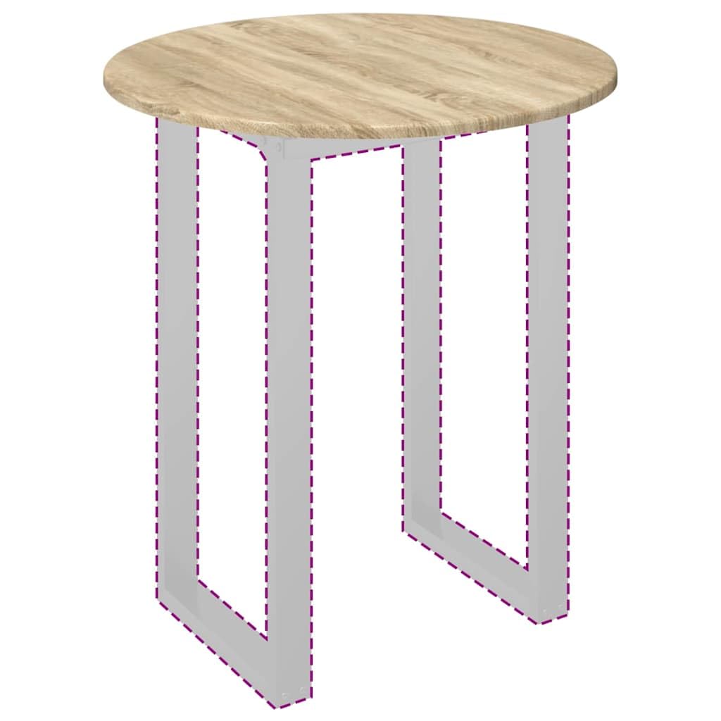 Plateau de table rond Ø 60 x 1,5 cm - Chêne Sonoma