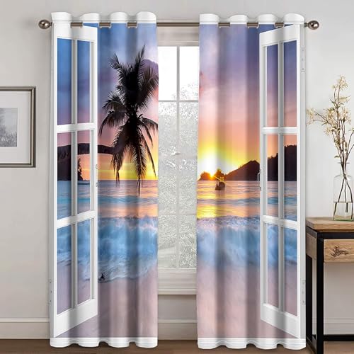 Rideau thermique été réducteur de lumière multicolore 102x160