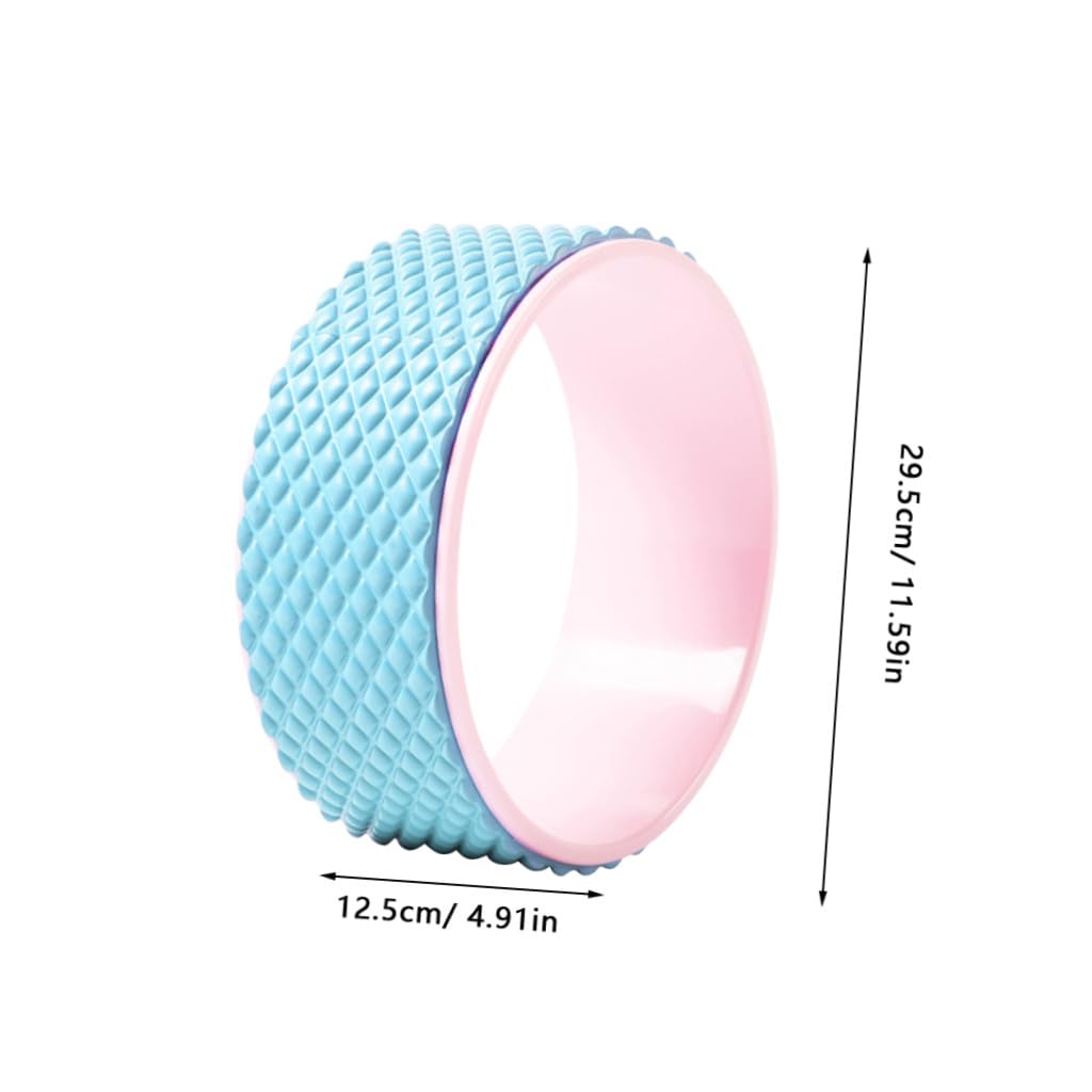 iplusmile Ruota Per Yoga Cerchio Yoga Rullo Per Fitness Ruota Di Assistenza Per Piegamenti All Indietro Blu