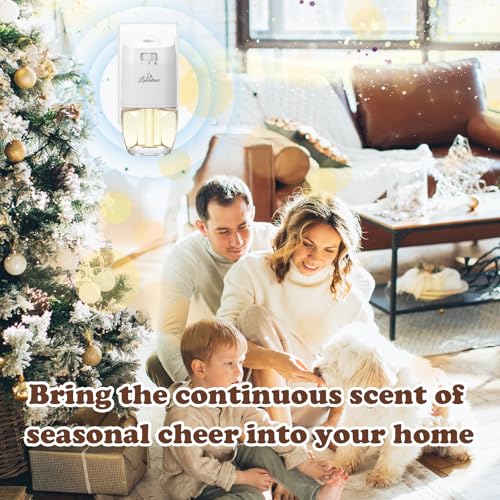 Image of Plug In Air Freshener Refills, 12ct, Wall Plug In Refill for Summer | Vanilla Almond Biscuit, Cashmere Wood, Fresh Cut Fraser Fir & First Snowfall - Compatible with Air Wick & Glade