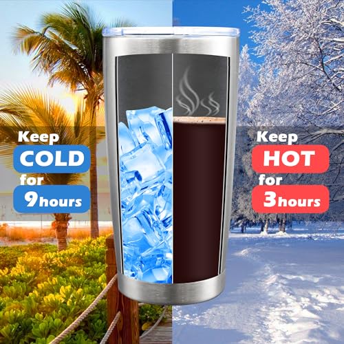 AIANJI 20oz Insulated Tumbler (6-Pack, Stainless Steel) — view 4