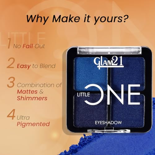Image of Glam21 Little One 4-in-1 Eyeshadow Palette- Wild Out & Color Match BB Foundation SPF15-Light Natural-46gm |Pigmented, Long-Lasting Eyeshadows |Non-Cakey BB Cream, Blemish-Free Glow |Combo Pack Of 2